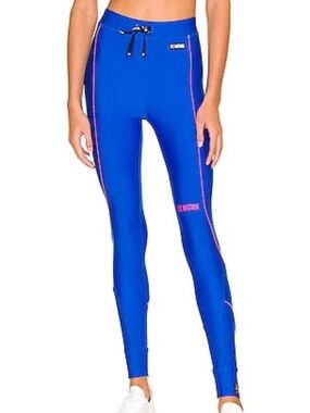 P.E. Nation Victory Electric Blue High Rise Leggings Size S Full-Length Stretch